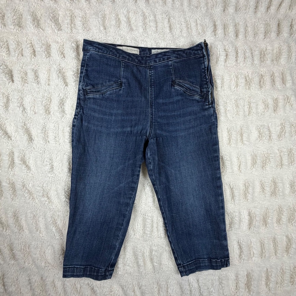 Anthropologie Pilcro and the Letterpress High Rise Denim Legging Side Zip 30